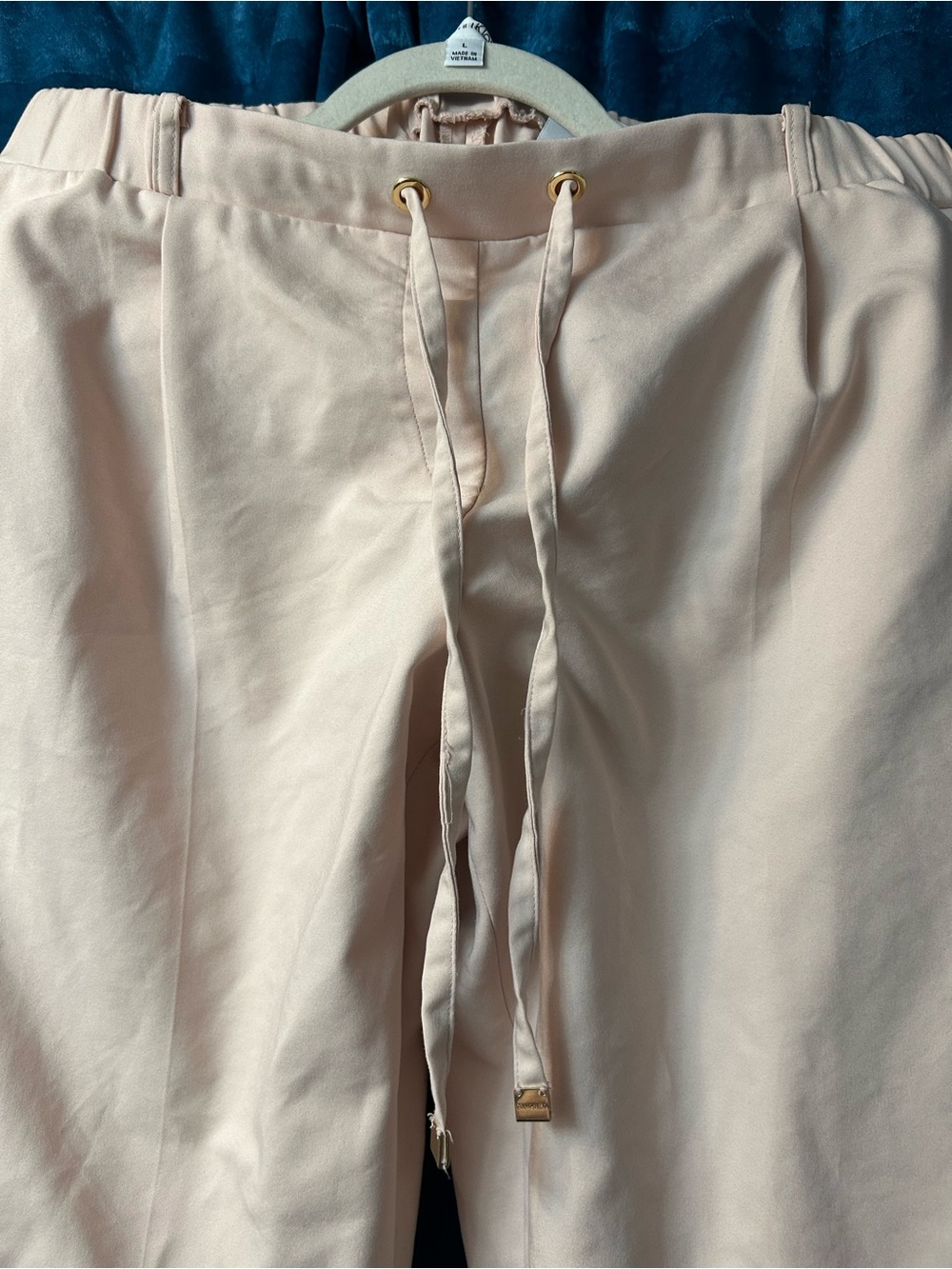 Calvin Klein Light Cream Drawstring Chinos
